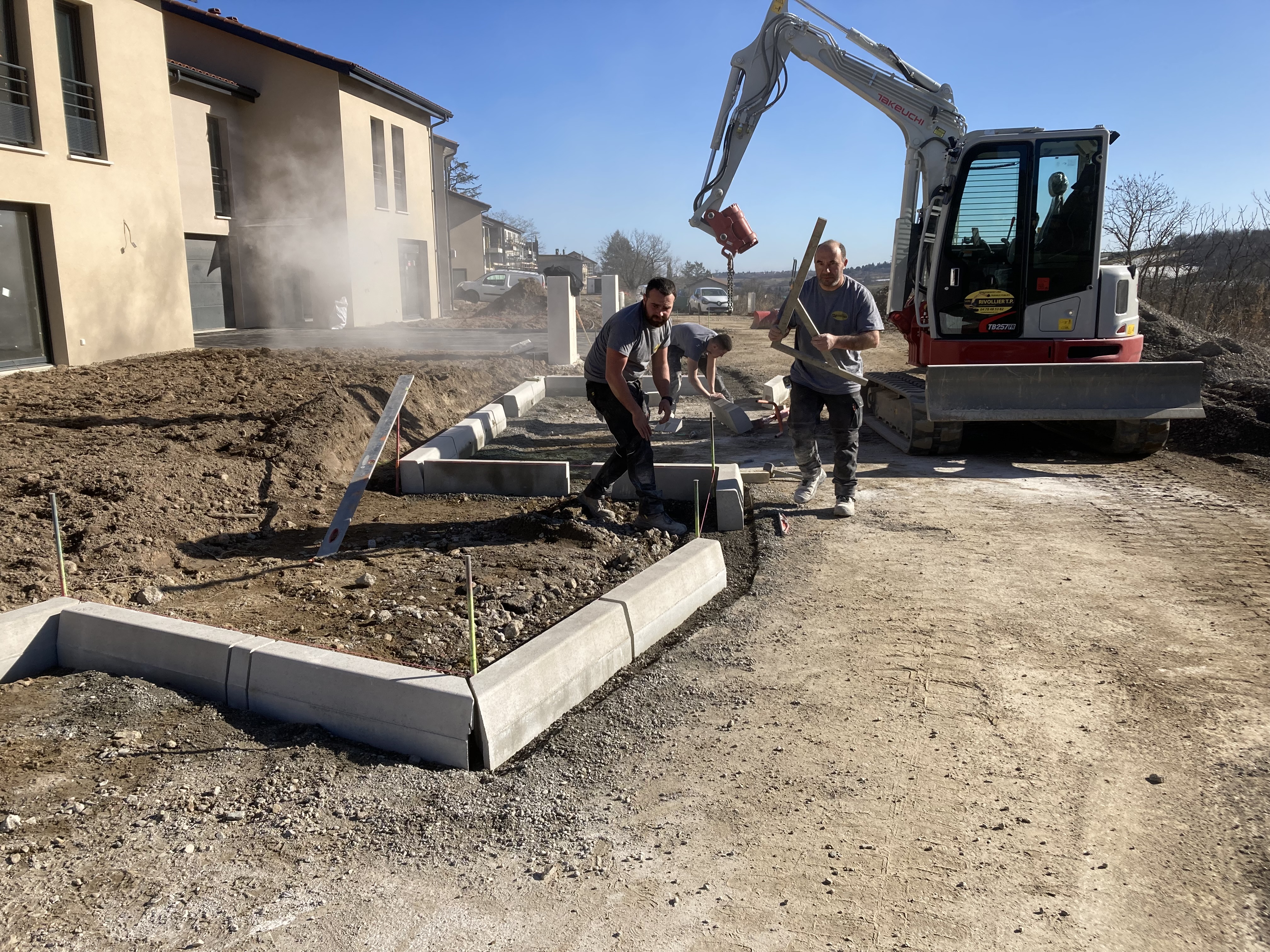 Mise en place et réglage des bordures